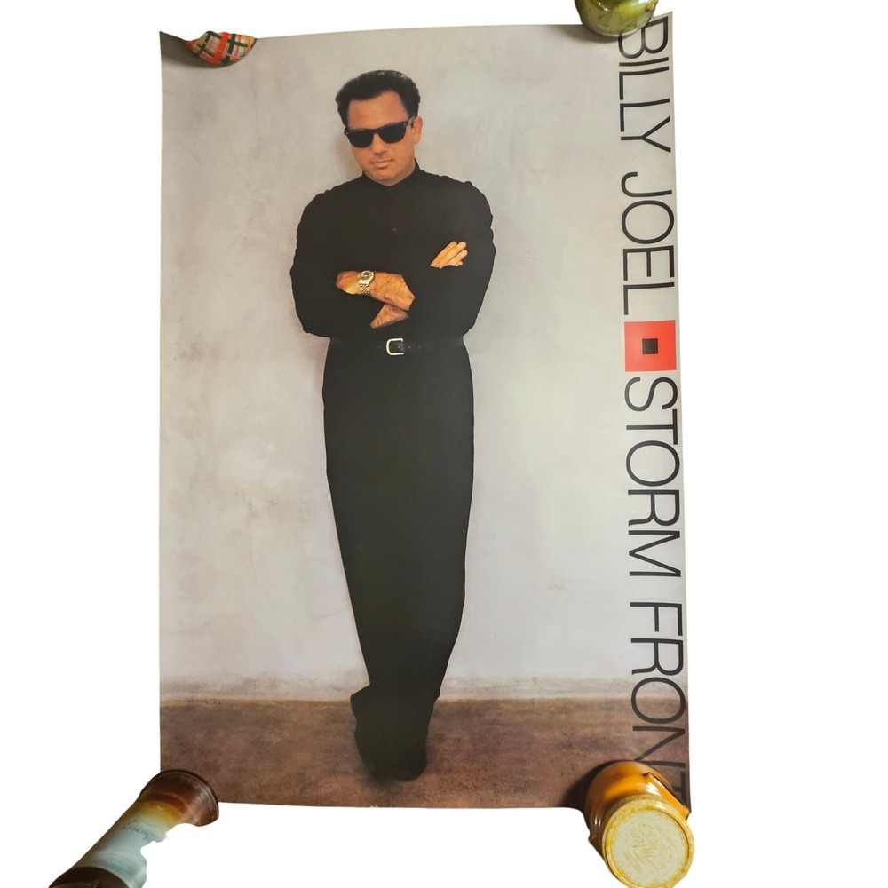 Billy Joel Storm Front Vintage 1989 Promo Album Poster 24x36 Columbia Pop Rock